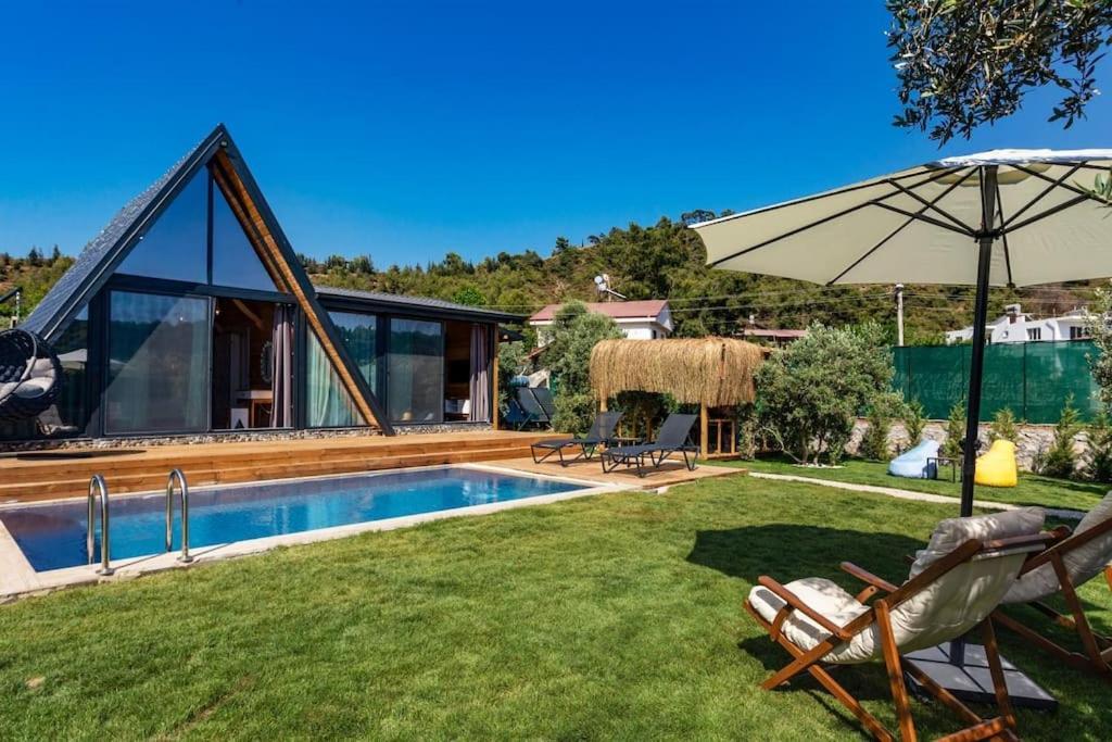 Villa Zeytin Havuzlu Jakuzili Fethiye Dış mekan fotoğraf